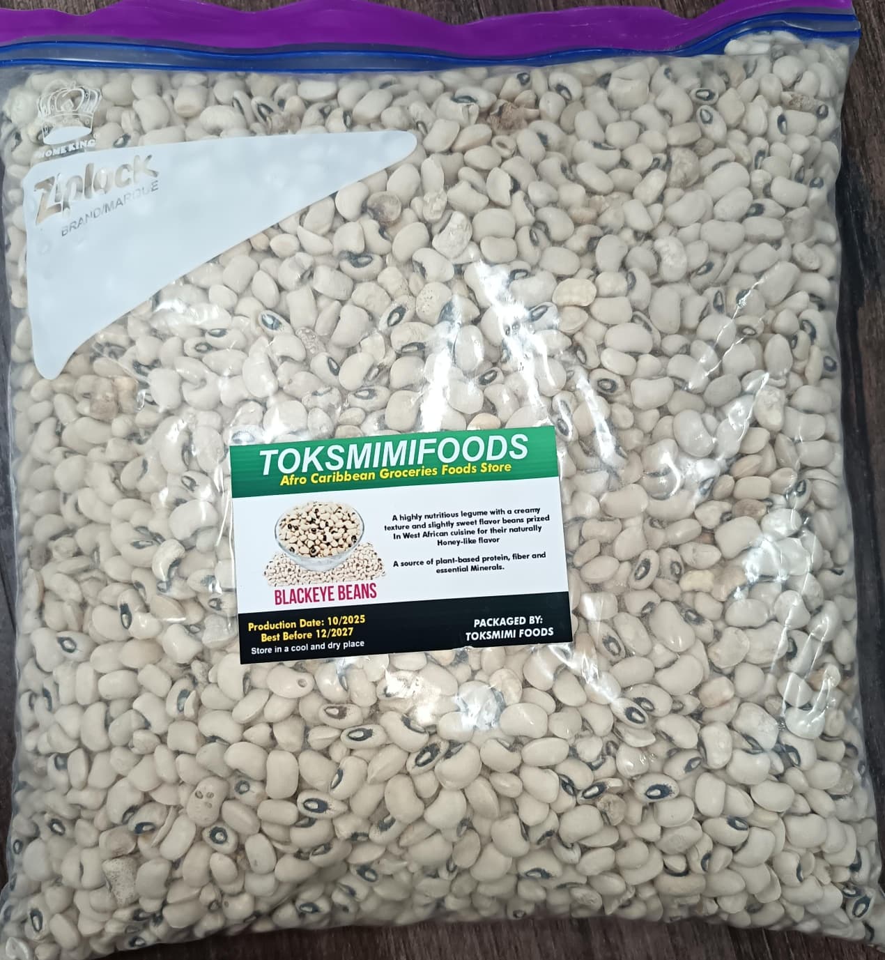black eye Toks Mimi Foods Black-Eyed Beans - Image 1