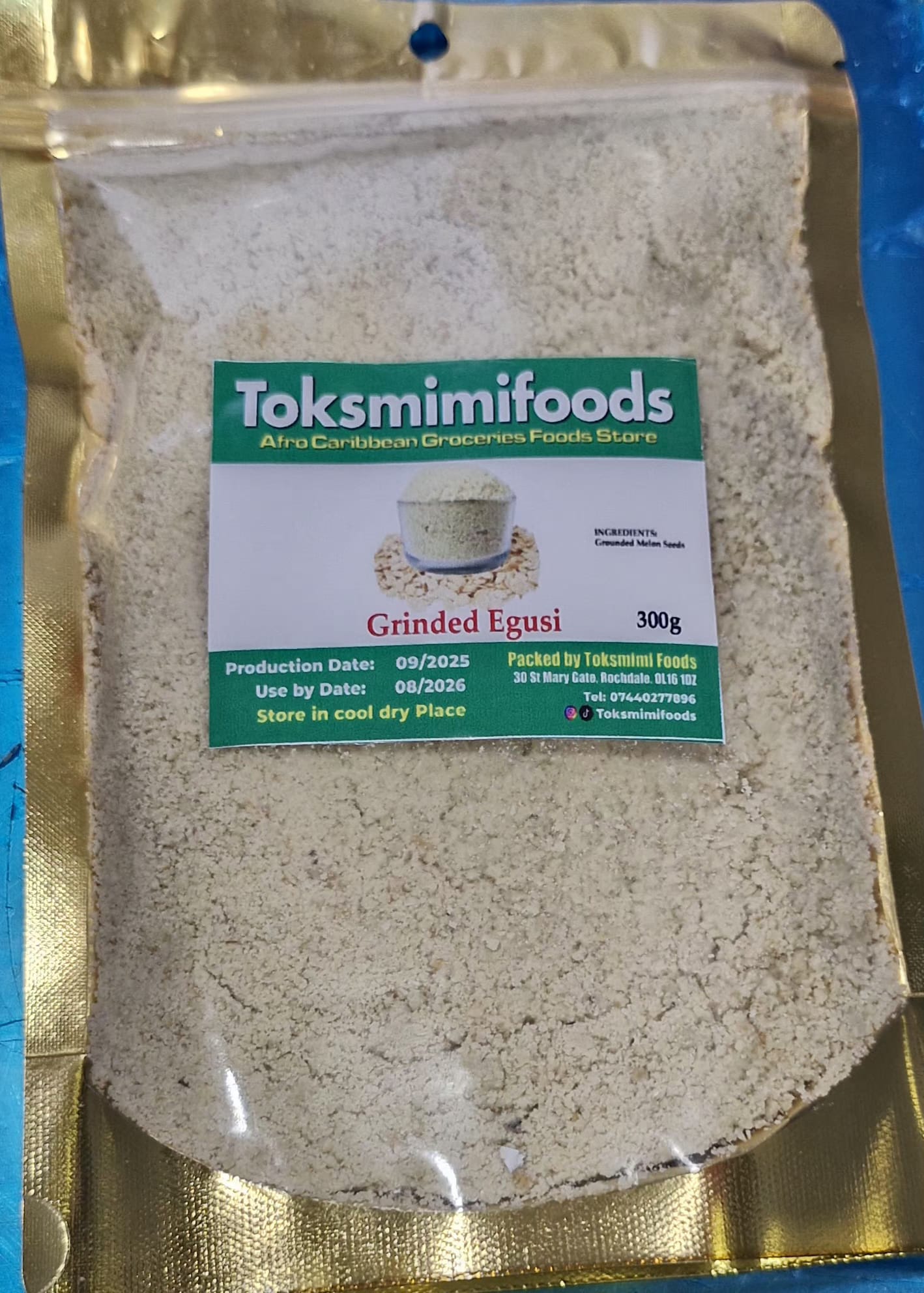 egusi blended Toksmimi Foods Blended Egusi Melon Seeds - Image 1