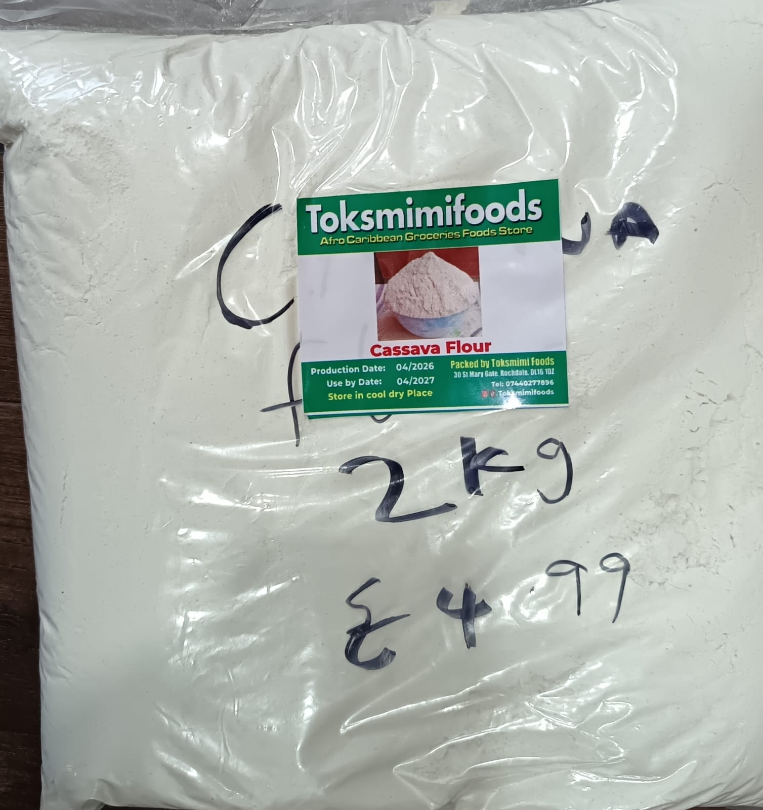 flour 2kg Toksmimi Foods Cassava Flour - Image 1