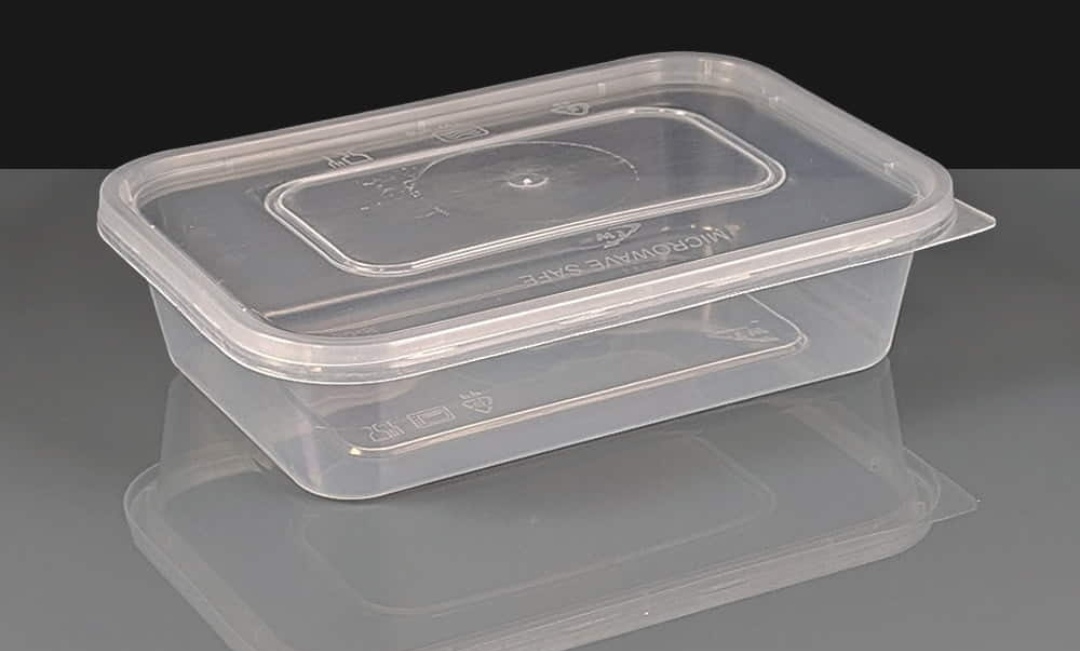 plastic Microwave Safe Transparent Plastic Food Container Set - 750ml - Image 1